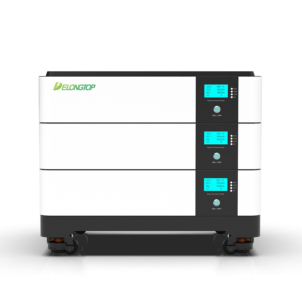 30 kWh (51,2 V 200 Ah x 3) bewegliche Stapelbatterie für den Haushaltsgebrauch